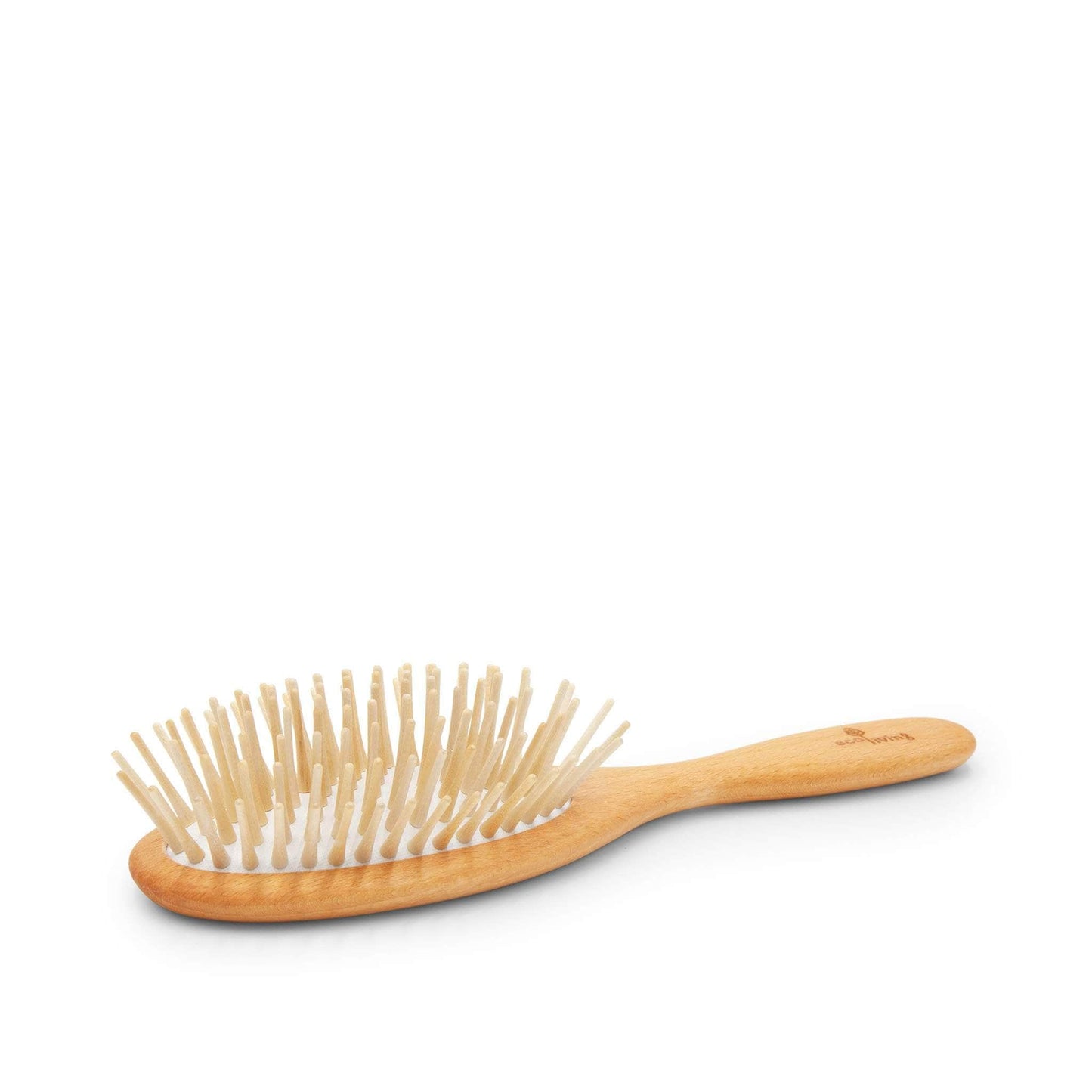 ecoLiving Hair Accessories Wooden Hairbrush with Extra Long Wooden Pins