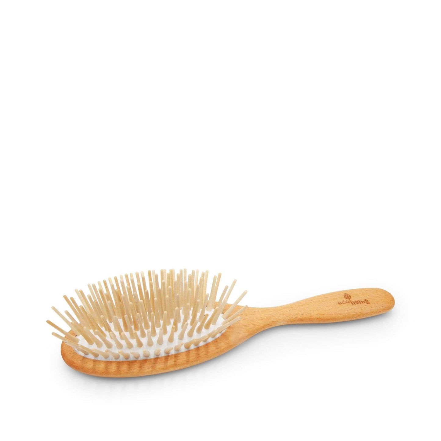 ecoLiving Hair Accessories Wooden Hairbrush with Extra Long Wooden Pins