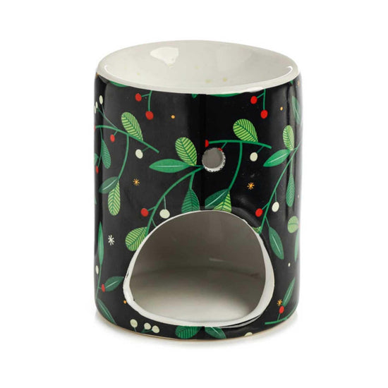 Puckator Home Fragrance Accessories Mistletoe & Winter Christmas Printed Ceramic Oil Burner