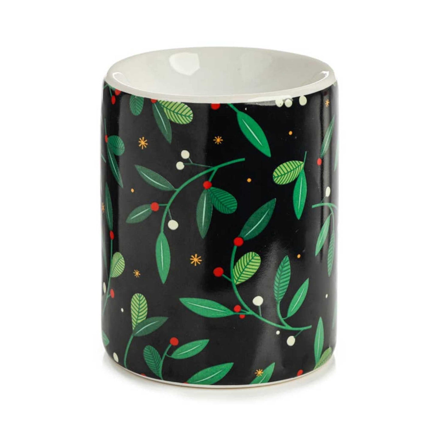 Puckator Home Fragrance Accessories Mistletoe & Winter Christmas Printed Ceramic Oil Burner