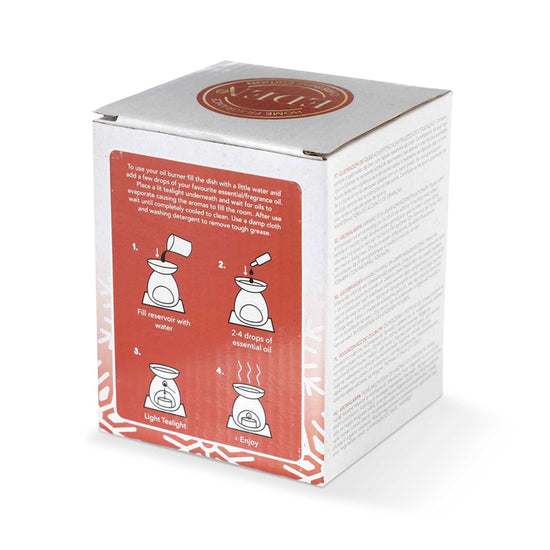 Eden Home Fragrance Accessories Red Santa & Sleigh Christmas Cut Out Ceramic Oil & Wax Burner