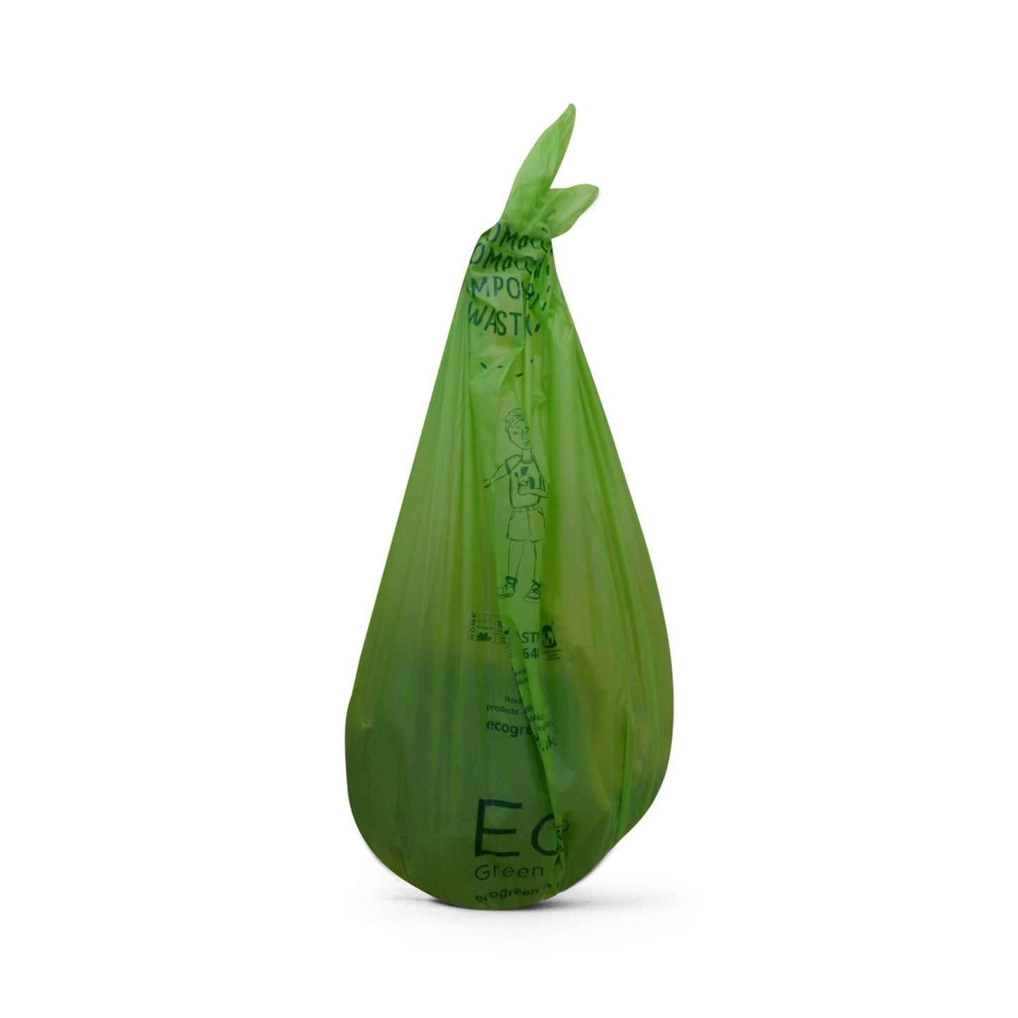 Eco Green Living Household Cleaning Products Compostable Waste Bags 60L  - 1 Roll of 10 Bags