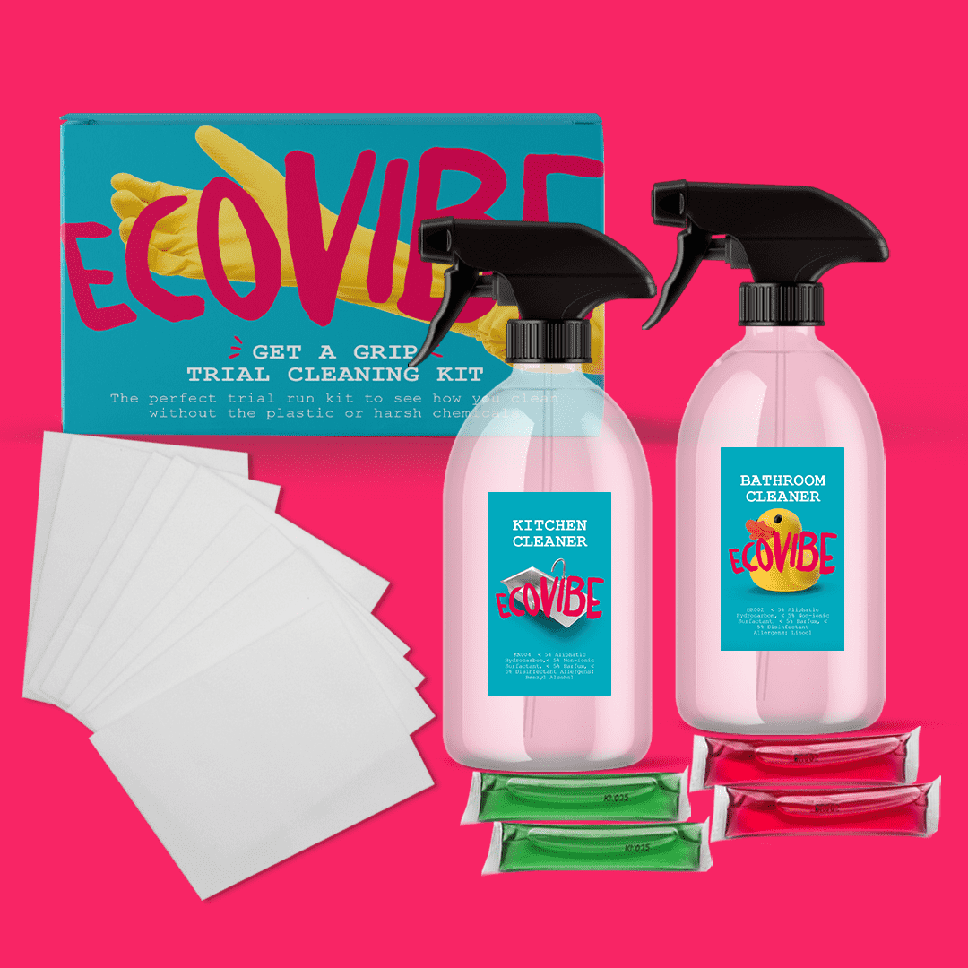 EcoVibe Household Cleaning Products Get a Grip - Cleaning & Laundry Starter Kit - EcoVibe