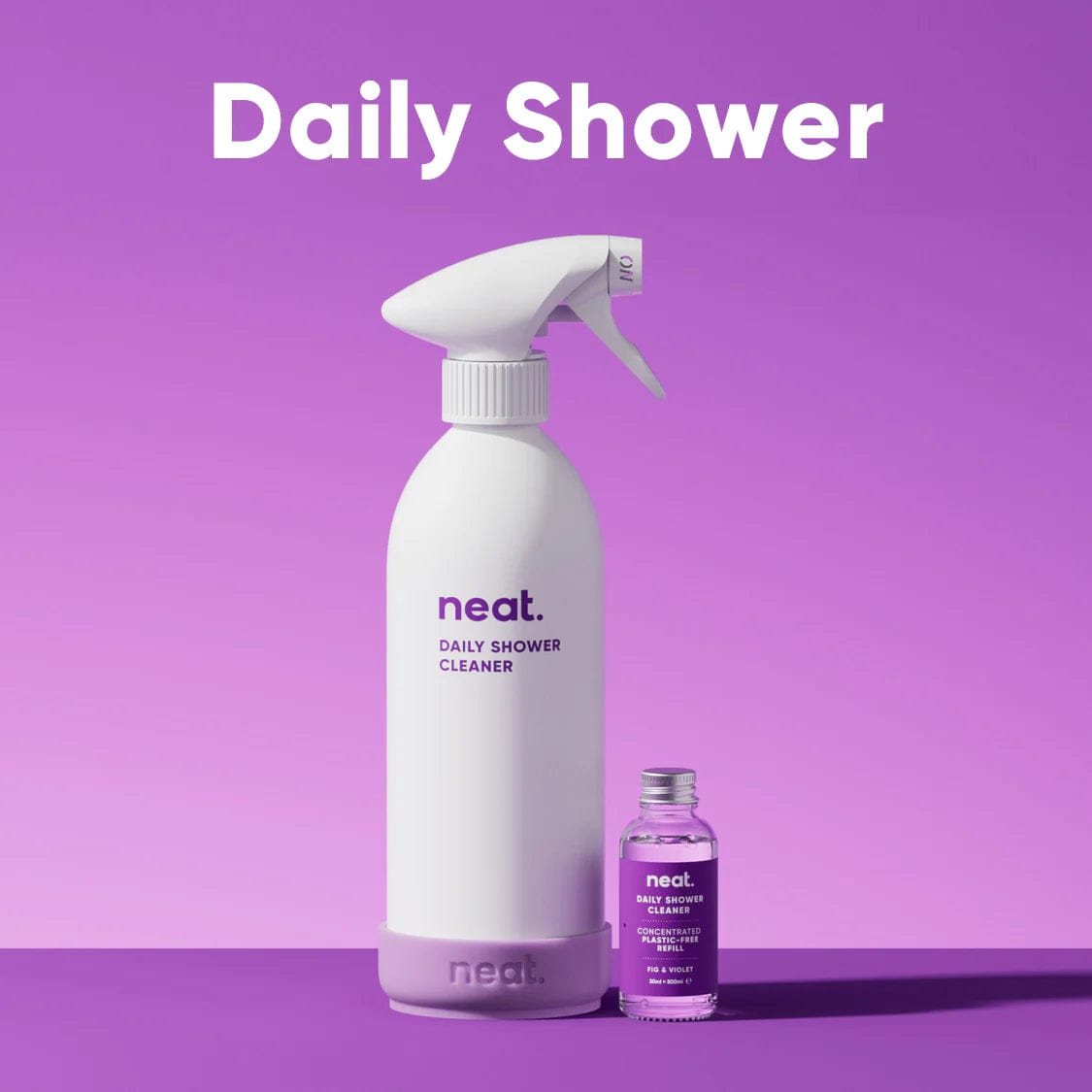 neat. Household Cleaning Products Neat Daily Shower Cleaner Refill Concentrate - Violet & Fig