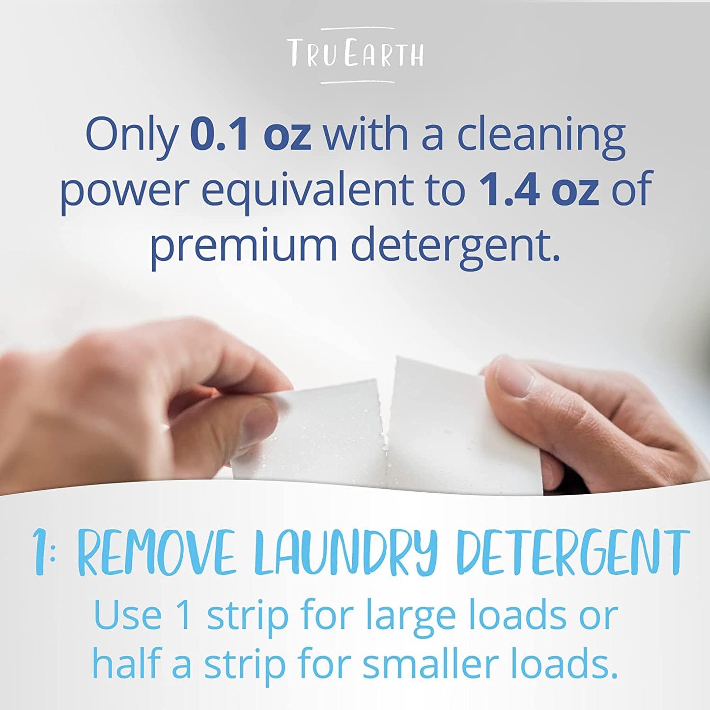 Tru Earth Laundry Detergent Tru Earth Platinum Heavy Duty Laundry Eco Strips - Fresh Linen - 32 Loads
