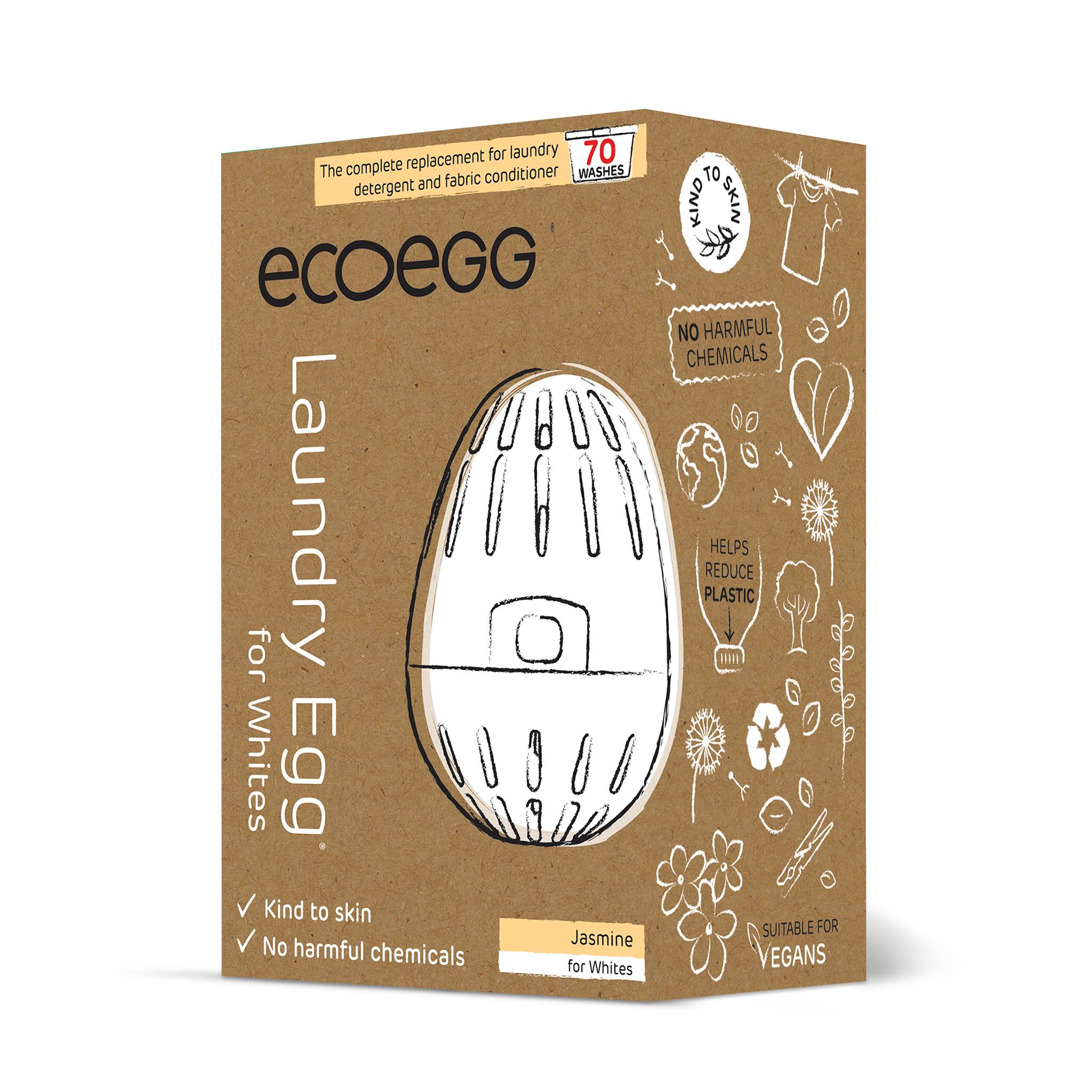 Eco Egg Laundry Egg For Whites 70 Washes Jasmine Infusion Faerly