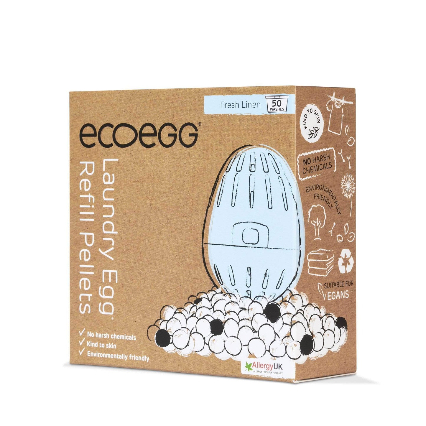 Eco Egg Laundry Eco Egg - Laundry Egg Refills - Fresh Linen 50