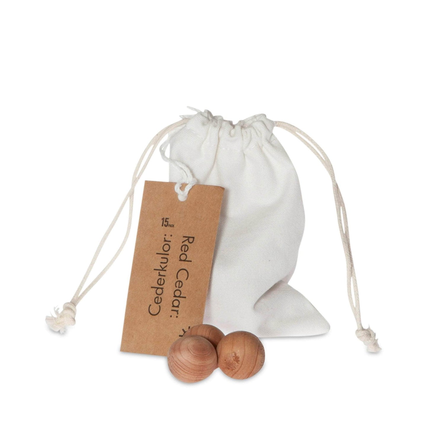 Iris Hantverk Laundry Iris Hantverk Red Cedarwood Balls In Cotton Bag - 10 Pieces