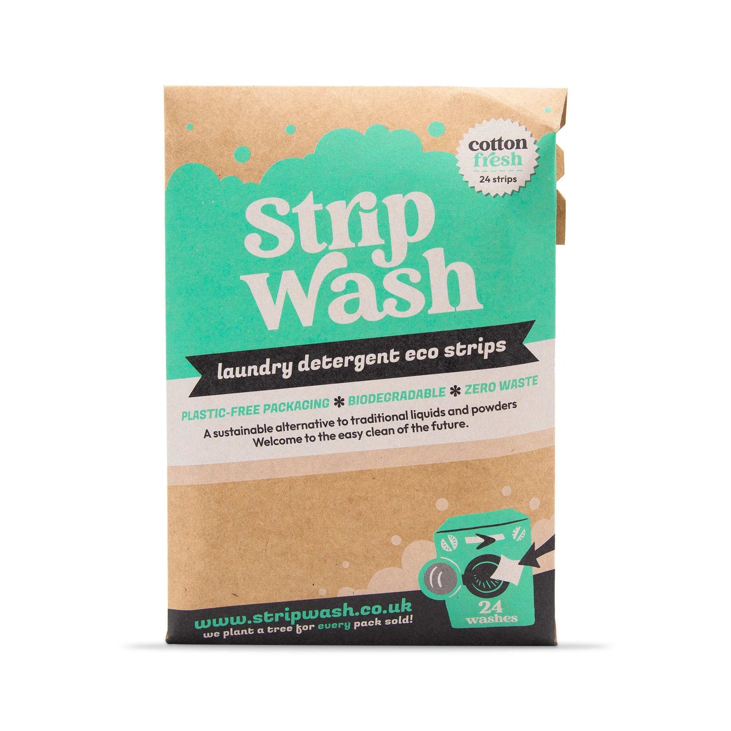 ecoLiving Laundry Stripwash Laundry Detergent Strips - 24 Washes