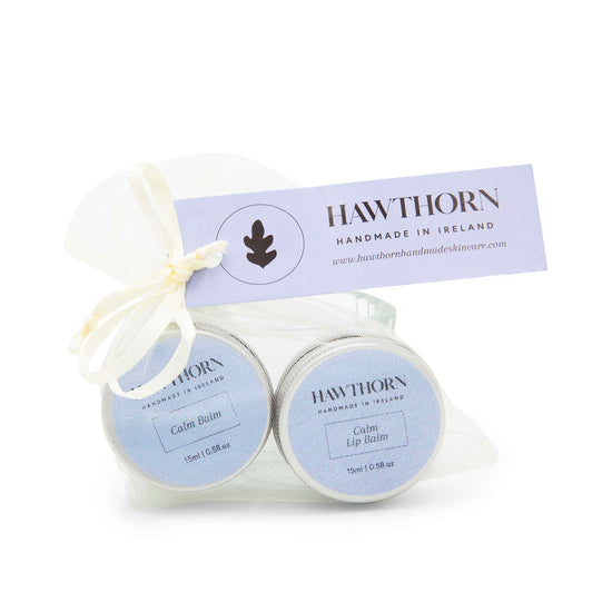 Hawthorn Handmade Skincare Liquid Hand Soap Calm Balm + Calm Lip Balm Set - Hawthorn Skincare