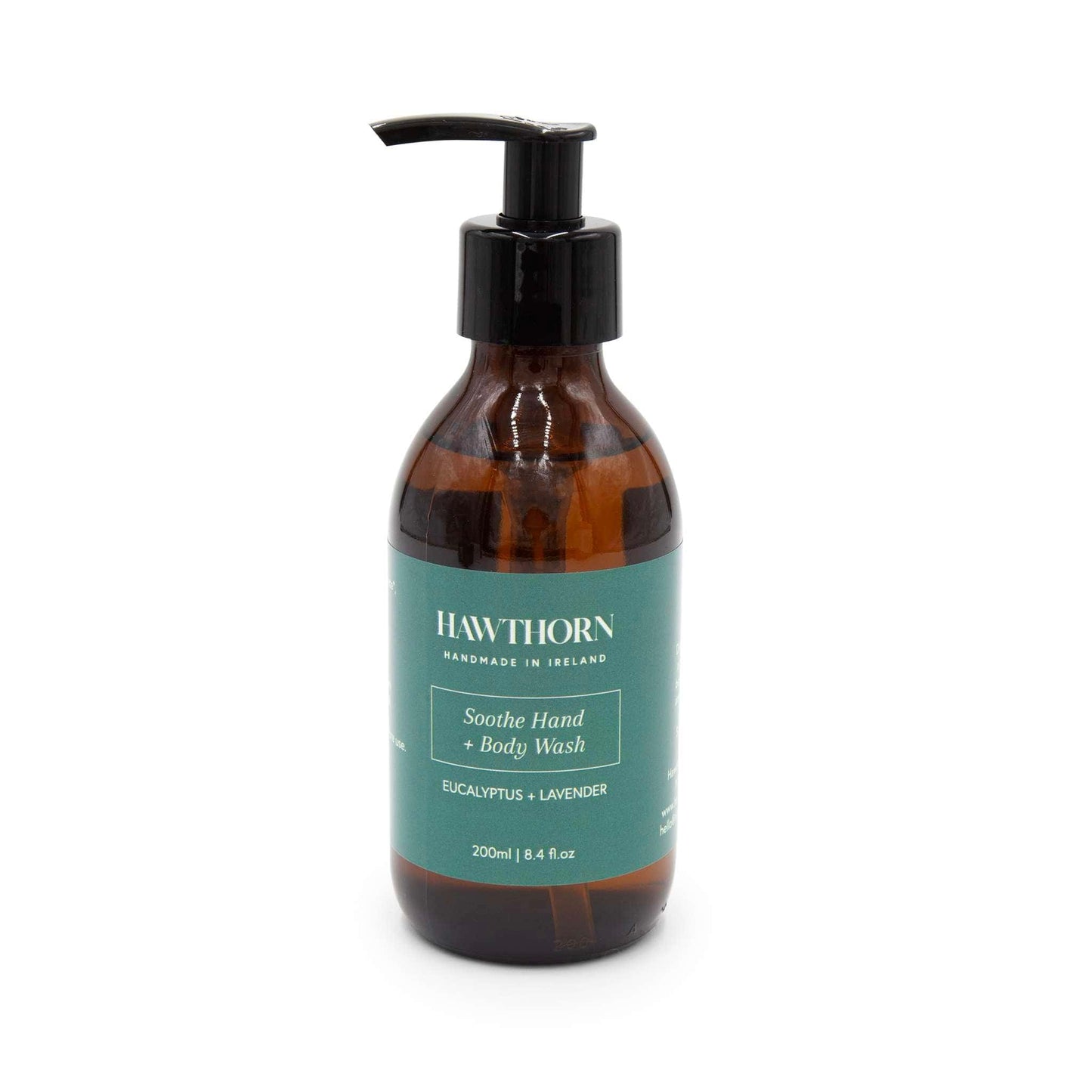 Hawthorn Handmade Skincare Liquid Hand Soap Soothe Hand + Body Wash - Eucalyptus + Lavender 200ml - Hawthorn Skincare