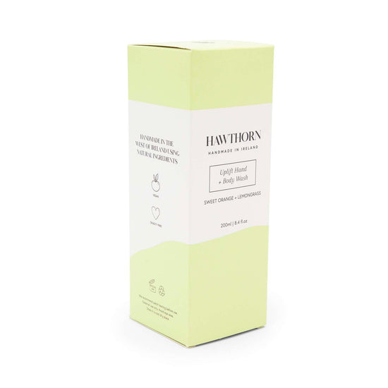 Hawthorn Handmade Skincare Liquid Hand Soap Uplift Hand + Body Wash - Sweet Orange + Lemongrass  200ml- Hawthorn Skincare