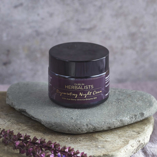 Dublin Herbalis Lotion & Moisturizer Regenerating Anti Ageing Night Cream For Over 30s - With Açai Berry Oil & Co-Enzyme Q10- 50ml -  Dublin Herbalists