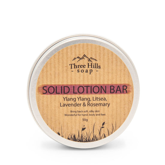 Three Hill Soaps Lotion & Moisturizer Solid Lotion Bar - Ylang Ylang, Litsea, Lavender & Rosemary - Three Hills Soaps