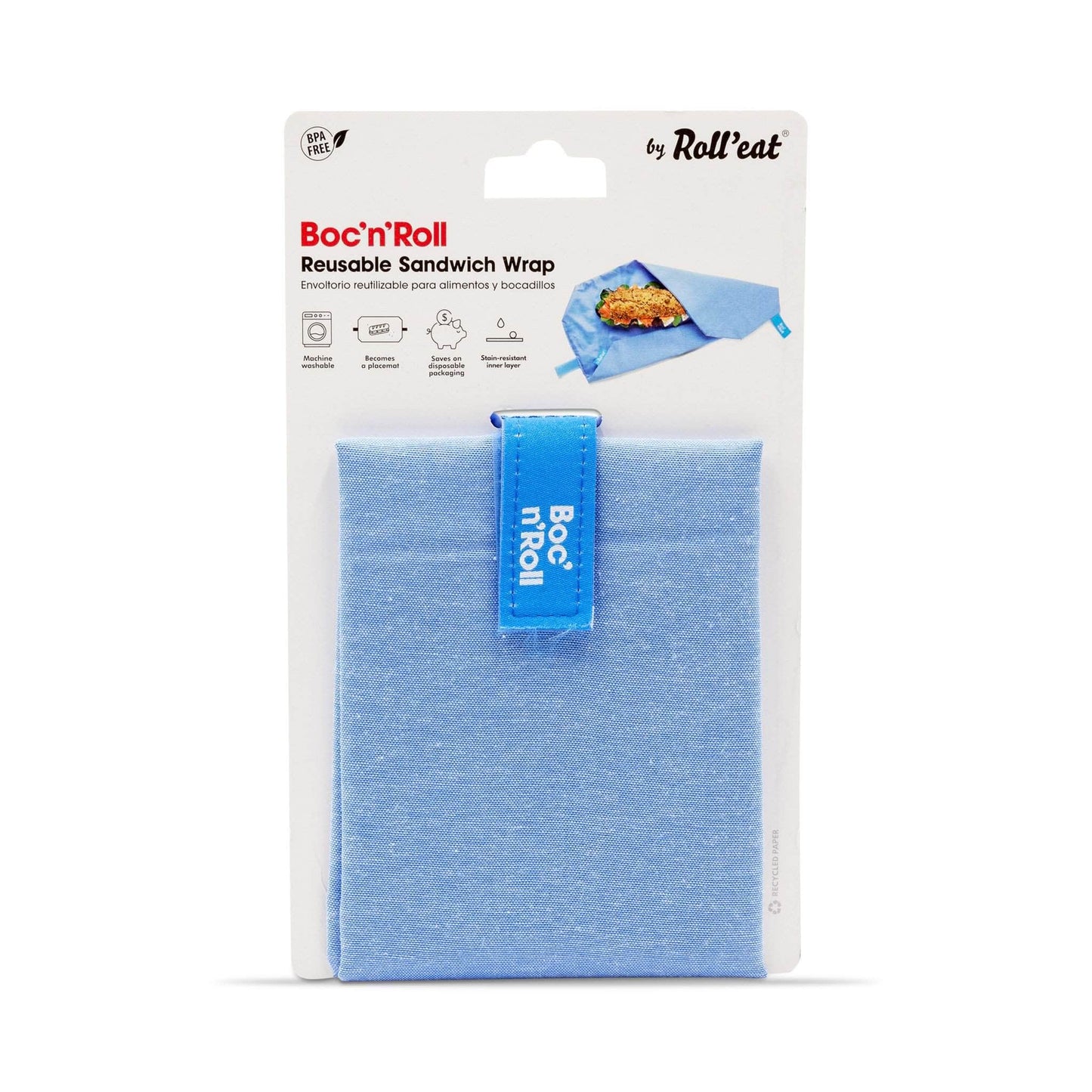Roll'Eat Boc'n'Roll - Foodwrap - Tiles Blue