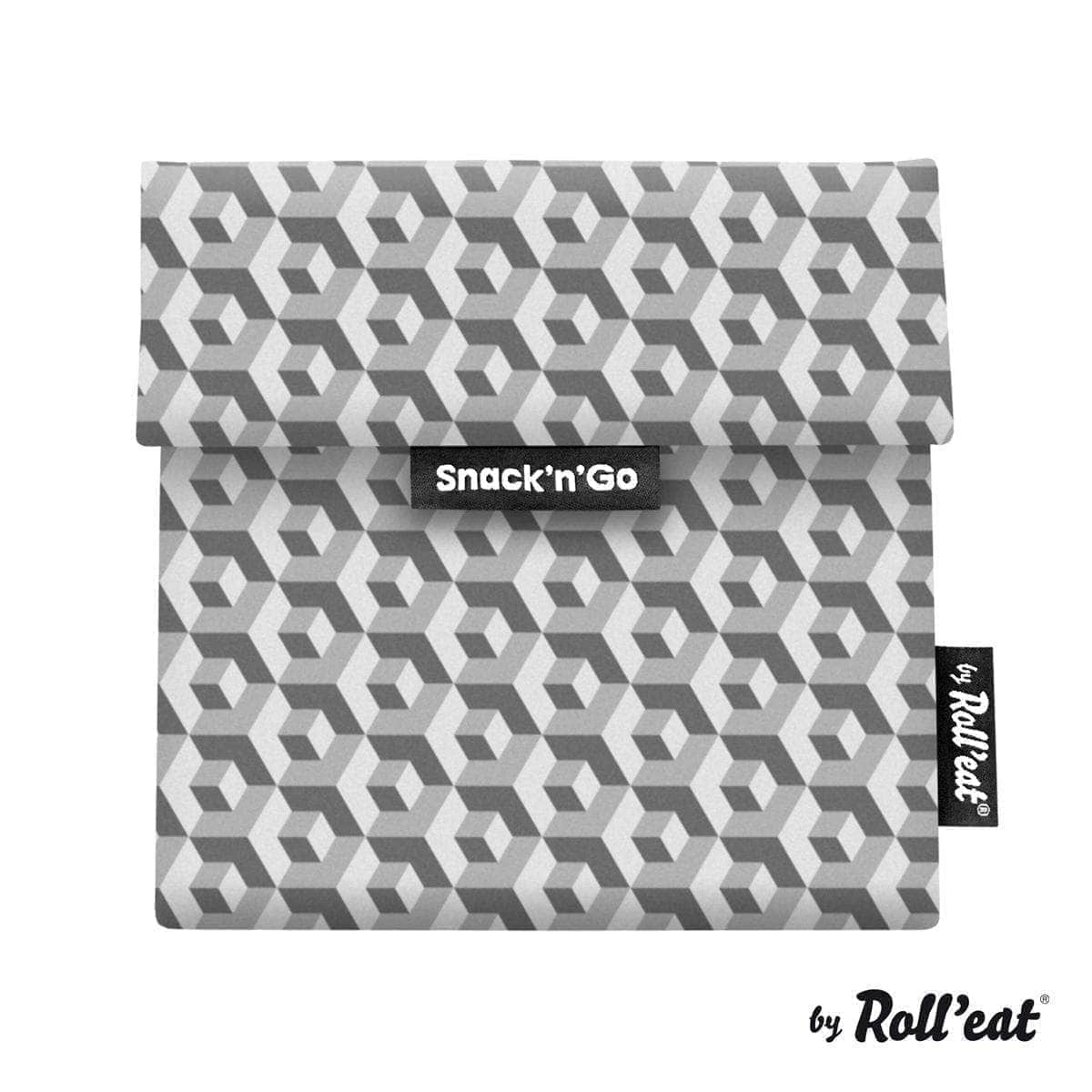Roll N Eat Lunchboxes Grey Roll N Eat - Snack N'go - Tiles Mixed
