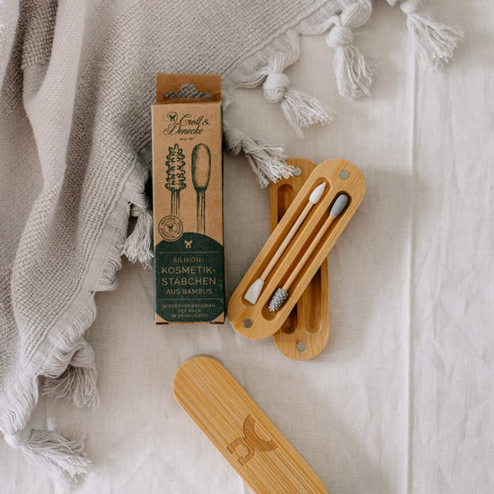 Croll & Denecke Make Up Reusable “Cotton” Buds - Made from Bamboo & Silicone - Croll & Denecke