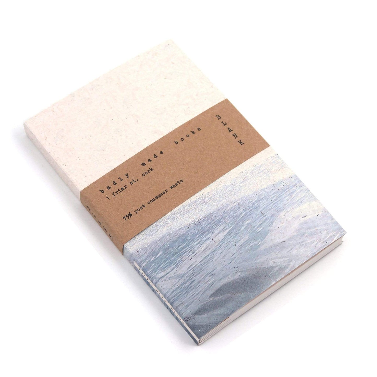 Load image into Gallery viewer, Badly Made Books Notebooks &amp;amp; Notepads A5 100% Recycled Notebook - Inch Beach - Badly Made Books
