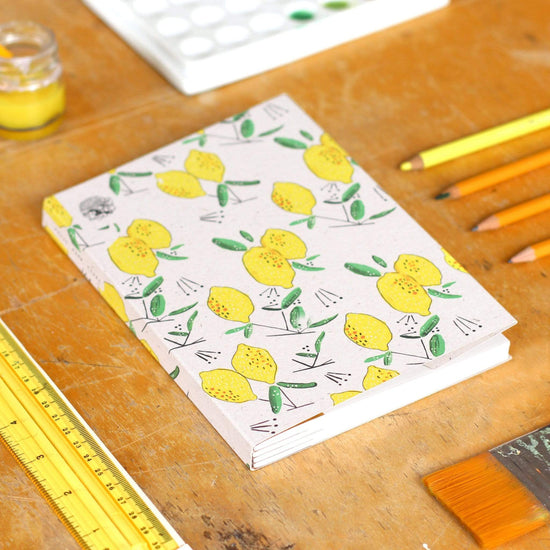 Badly Made Books Notebooks & Notepads A5 100% Recycled Notebook - Lemons  - Badly Made Books