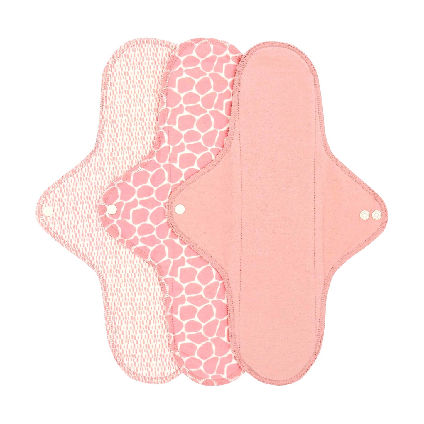 Imse Vimse Period Care Blossom Pink Reusable Cloth Sanitary Pad - Night- 3pk - Imse Vimse