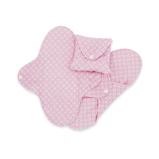 Imse Vimse Period Care Pink Halo Imse Vimse - Cloth Sanitary Pads - Regular/Day - 3pk