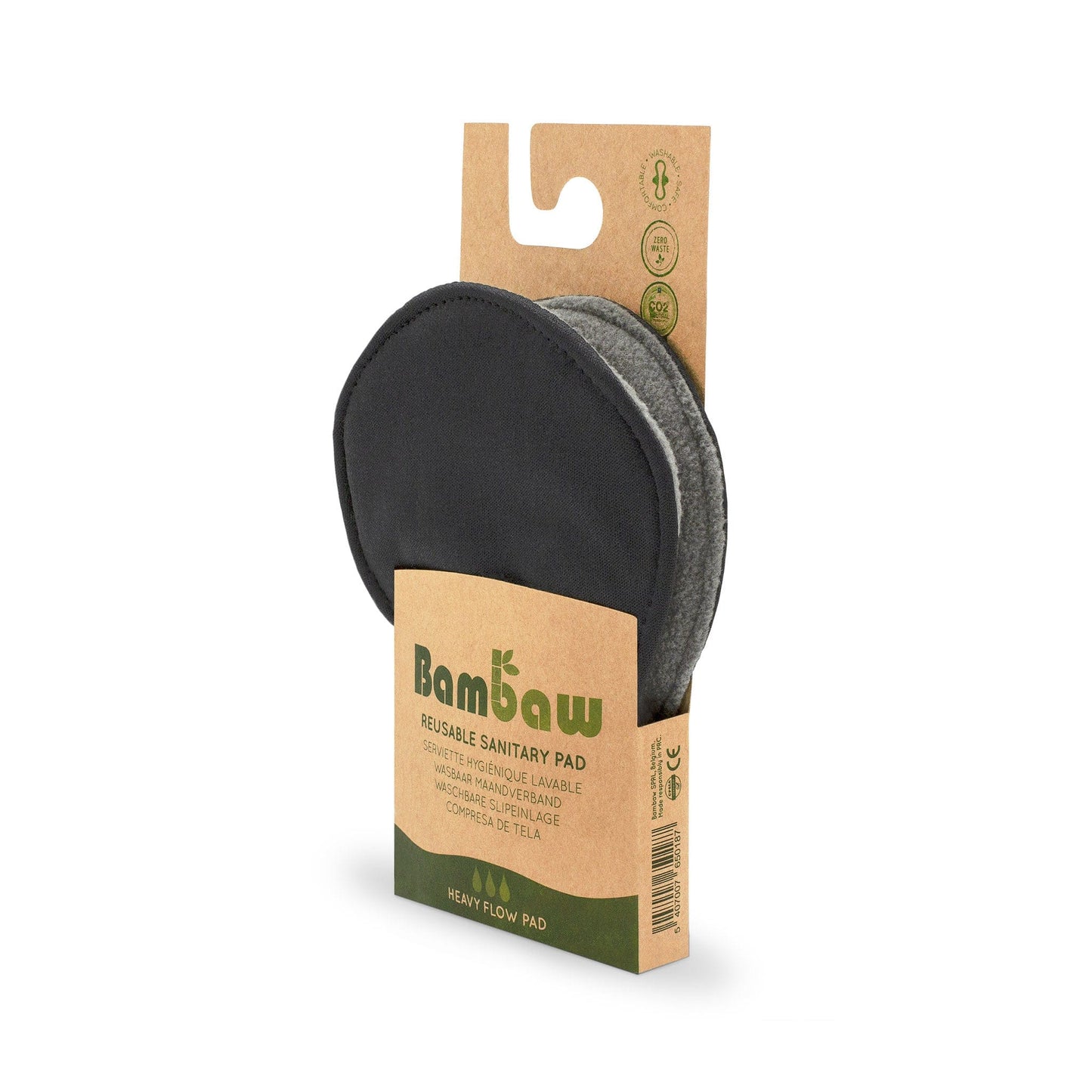 Load image into Gallery viewer, Bambaw Period Products Bamboo Charcoal Reusable Period Pad - Bambaw
