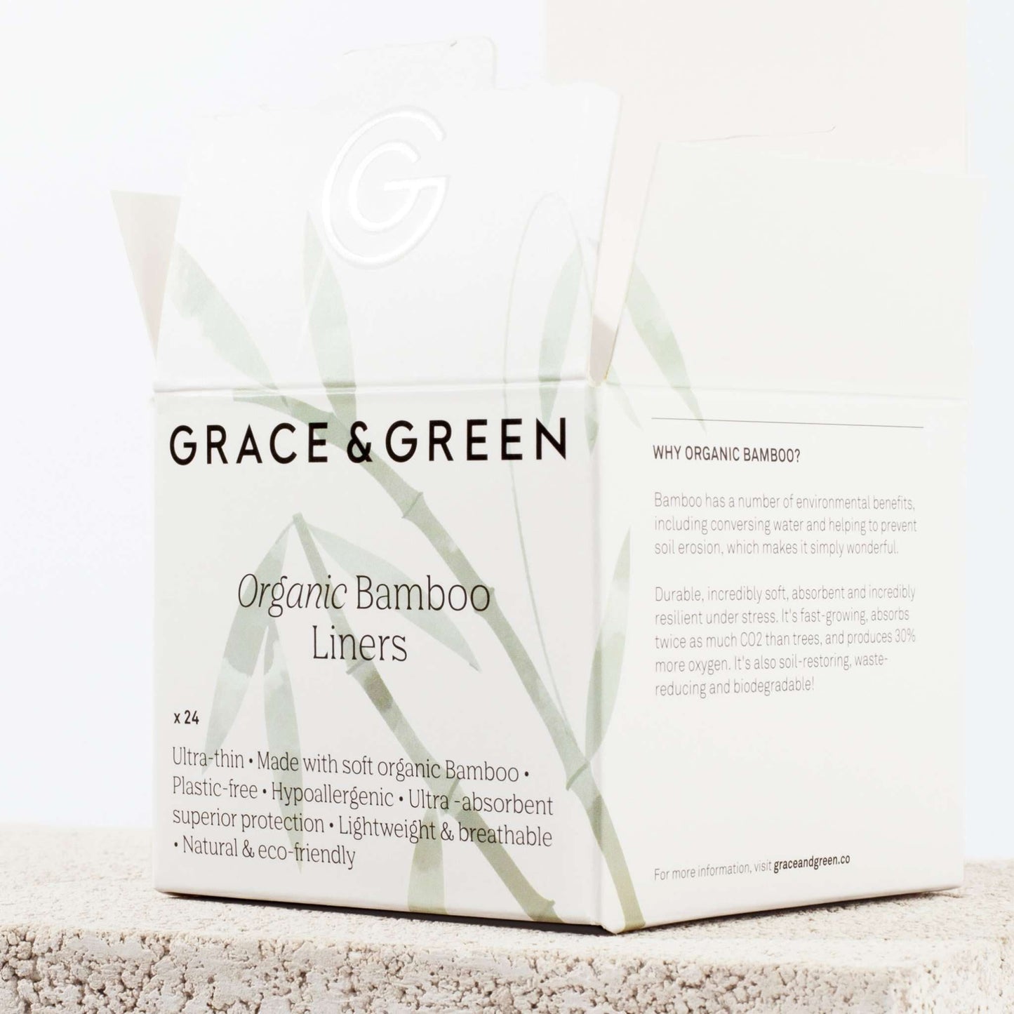 Grace & Green Period Products Organic Bamboo Ultra-thin Liners - Grace & Green