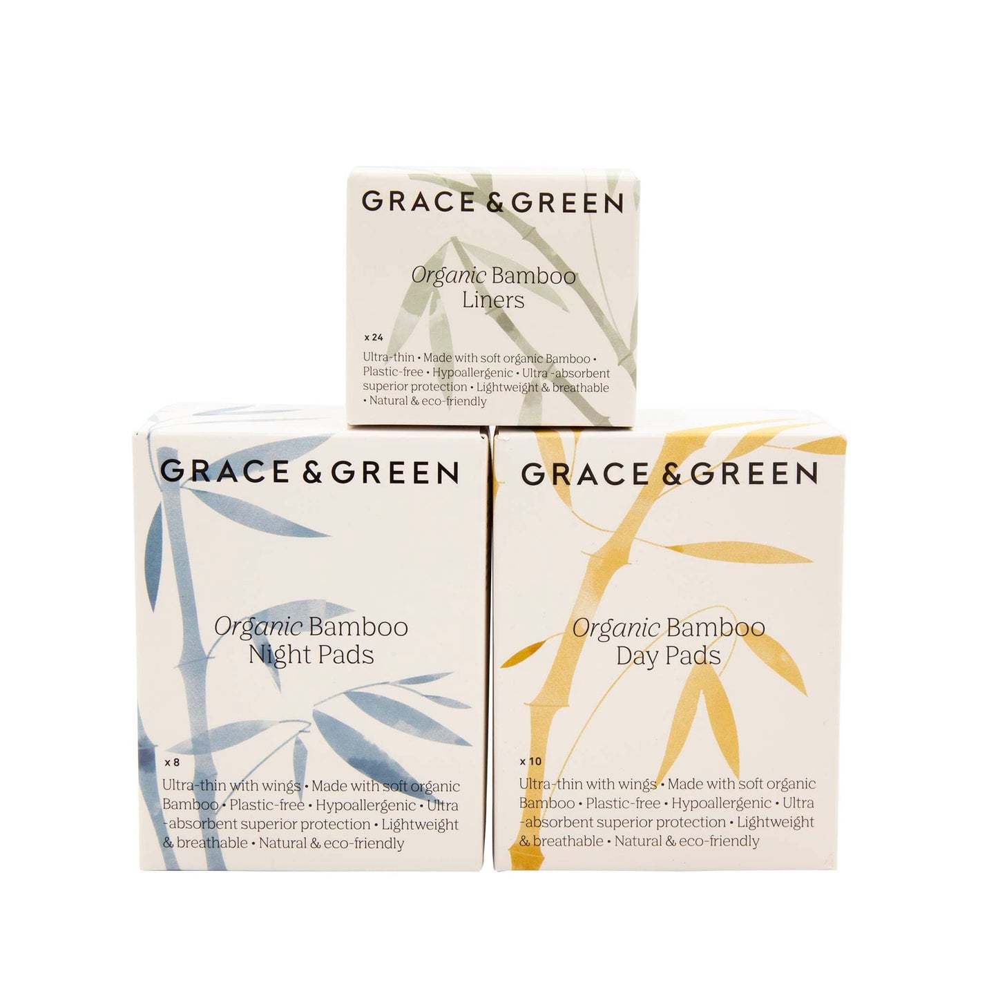 Grace & Green Period Products Organic Bamboo Ultra-thin Liners - Grace & Green