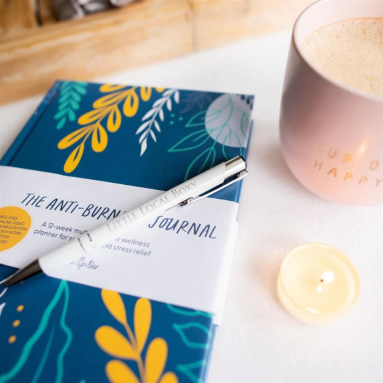 Our Bookshelf Print Books The Anti-Burnout Journal: A 12-week multi-platform wellness planner for self-care and stress relief - Hardcover