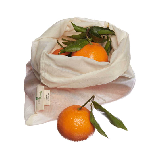 ecoLiving Produce Bags Organic Produce Bags and Bread Bag - 3pk