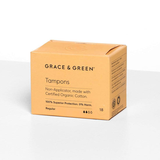 Grace & Green Sanitary Wear Grace & Green - Tampons Regular Non Applicator