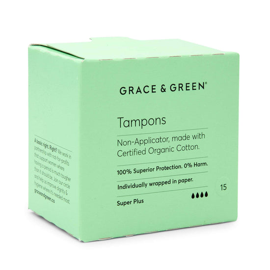 Grace & Green Sanitary Wear Grace & Green - Tampons Super Plus Non Applicator