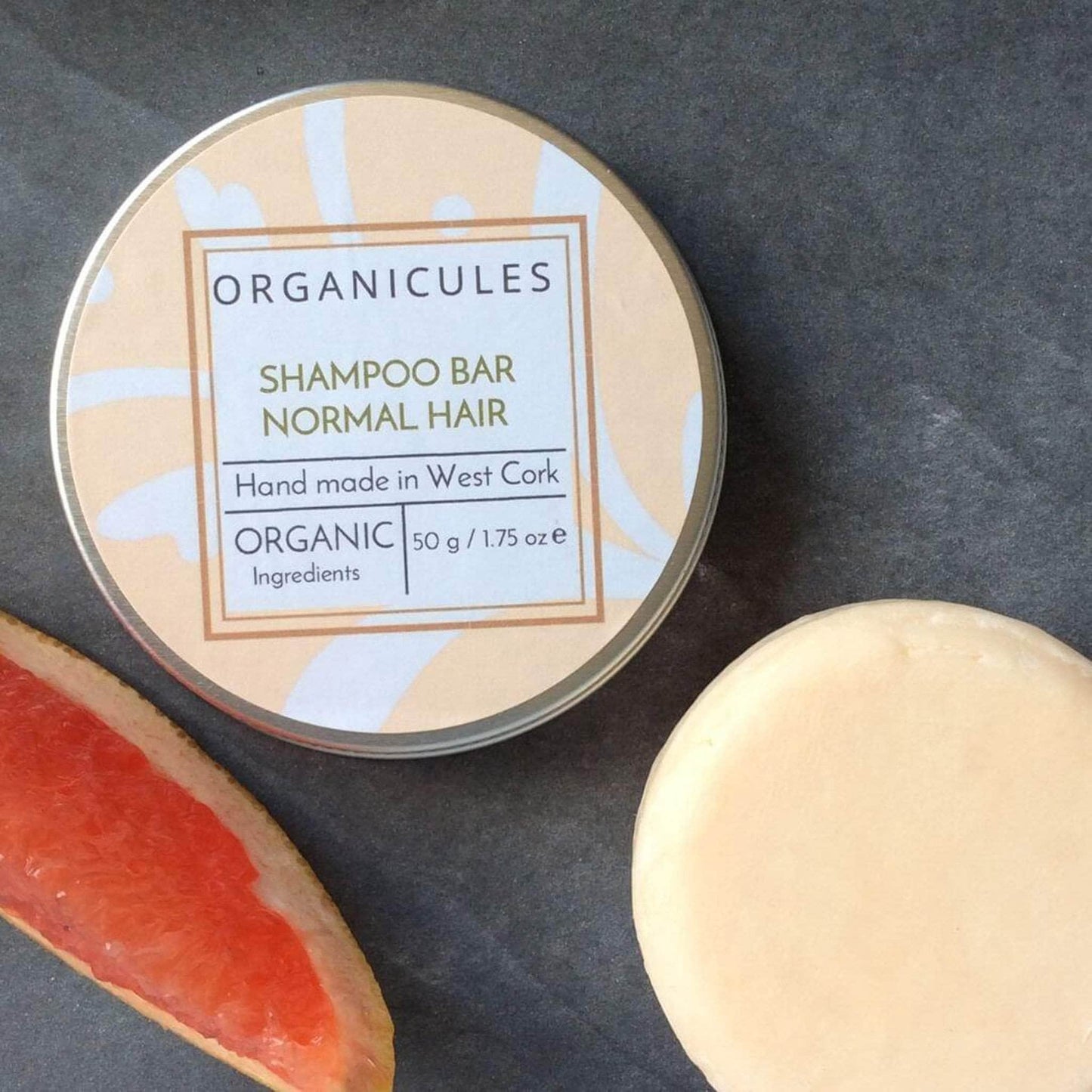 Organicules Shampoo Organicules Shampoo Bar in Compostable Bag - For Normal Hair - Mandarin, Patchouli, Sweet Orange And Bergamot.