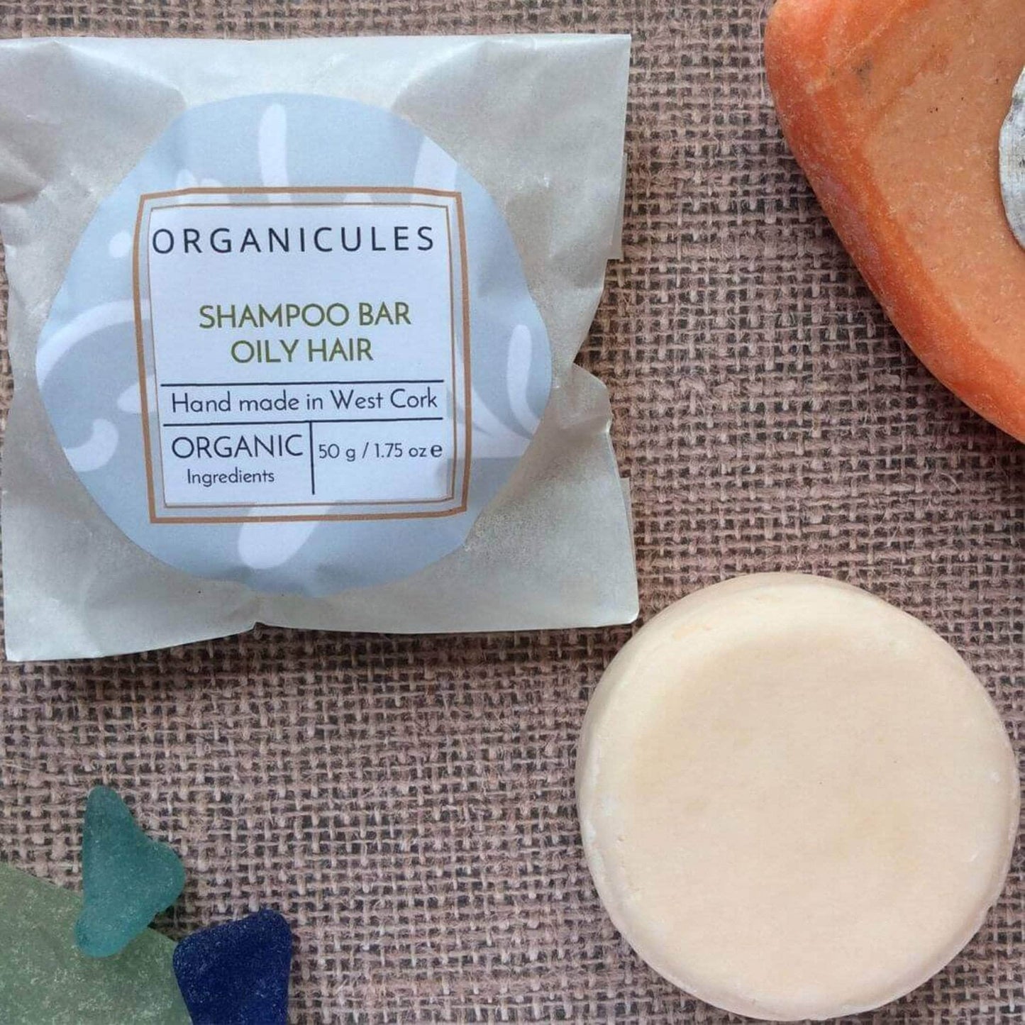 Organicules Shampoo Organicules Shampoo Bar in Compostable Bag - For Oily Hair - Organic Cedarwood & Peppermint