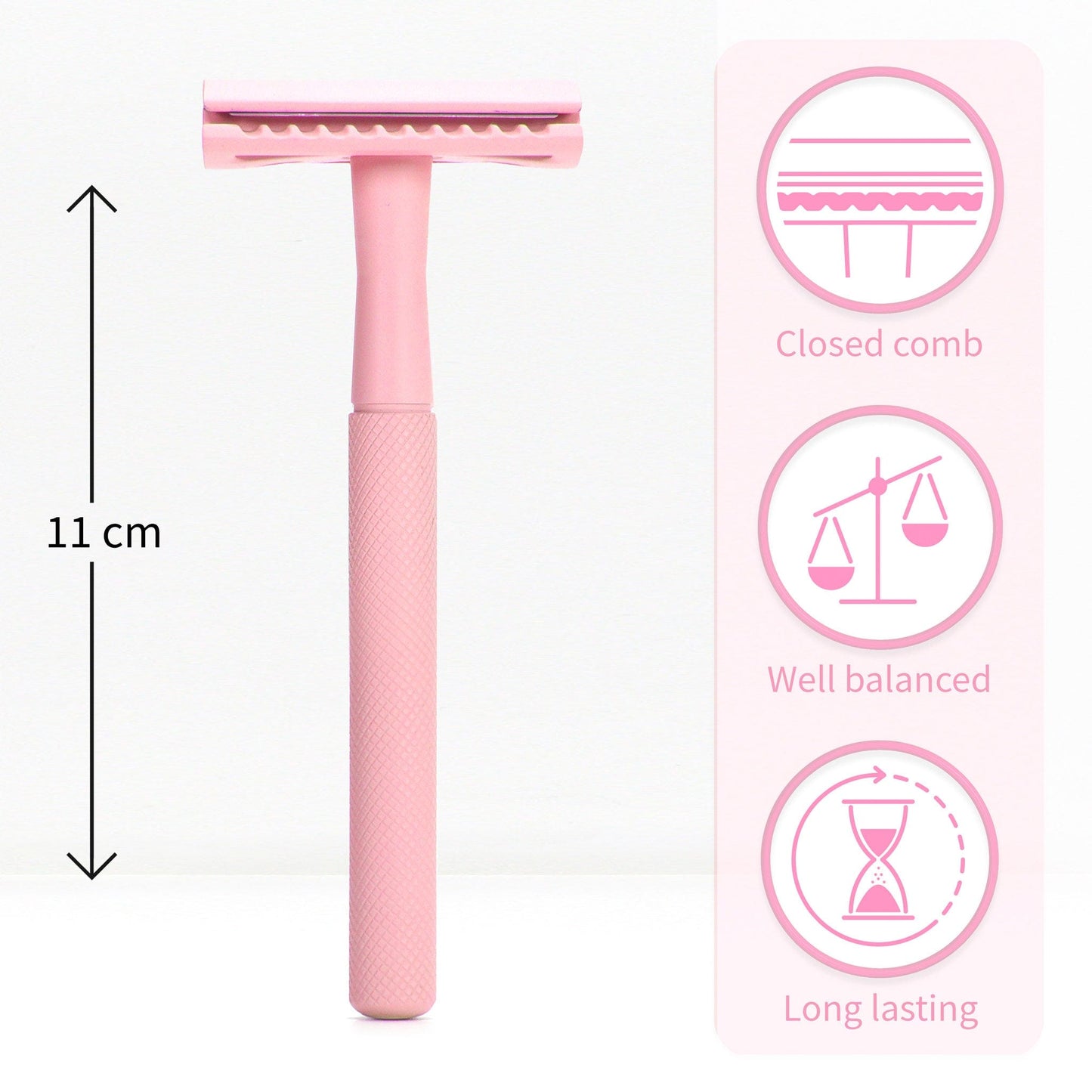 Bambaw Shaving Accessories Pink Bambaw Stainless Steel Safety Razor