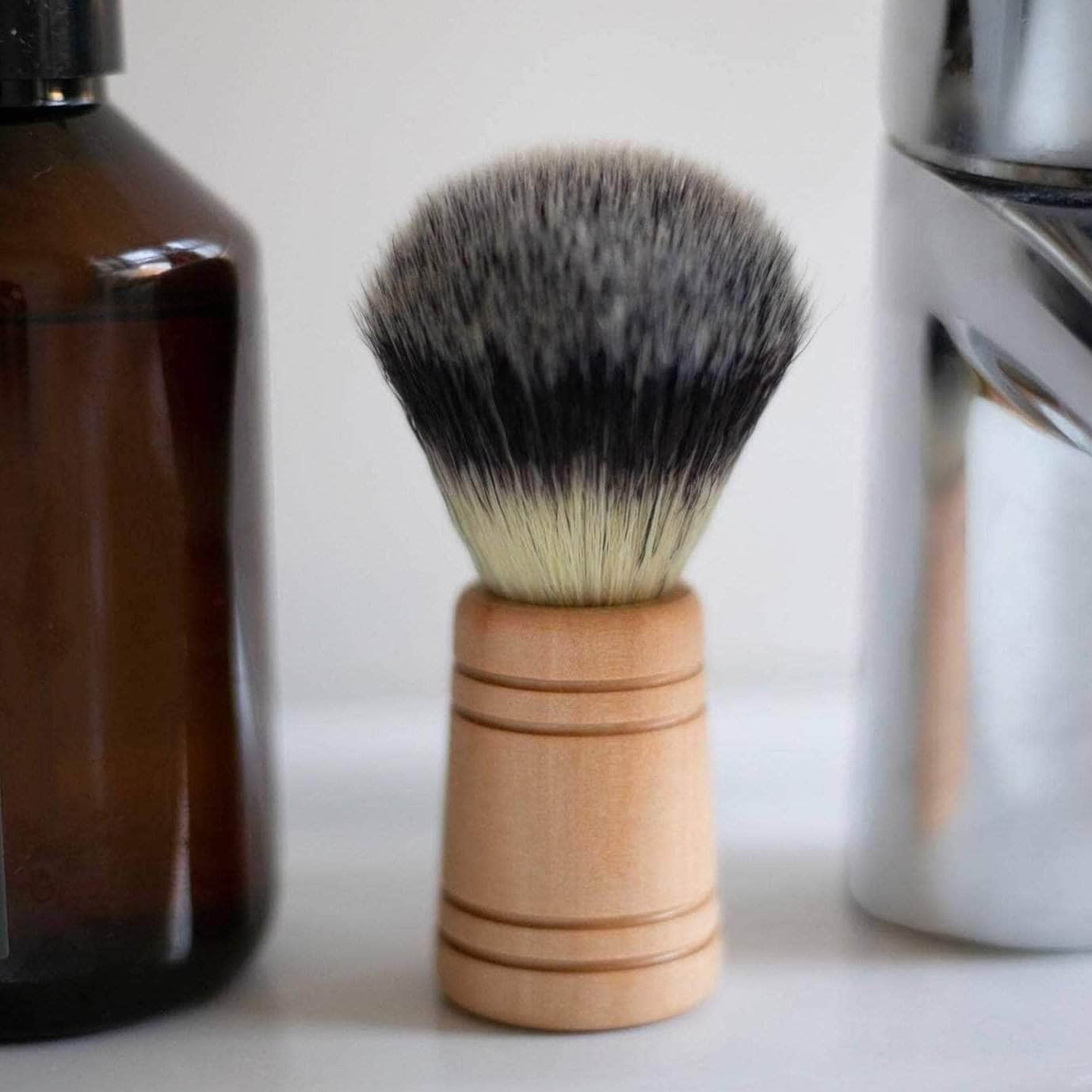 Load image into Gallery viewer, Croll &amp;amp; Denecke Shaving Accessories Solid Wood Vegan Shaving Brush - Croll &amp;amp; Denecke
