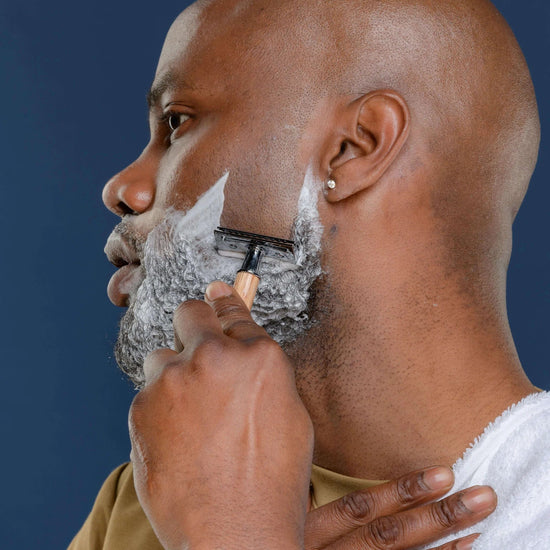 Faerly Shaving Kits Sapiens Mens Shaving Set with Reusable Razor, Beard Comb and Beard Balm