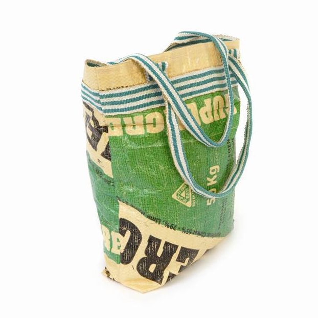 Turtle Bags Shopping Bags Green Recycled Cement Bag Tote - Turtle Bags