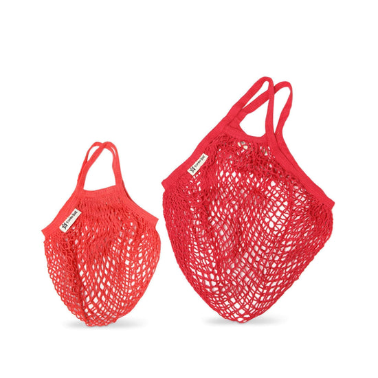 Turtle Bags Shopping Bags Turtle Bags - Shorthandled String Bags - Kids - Red