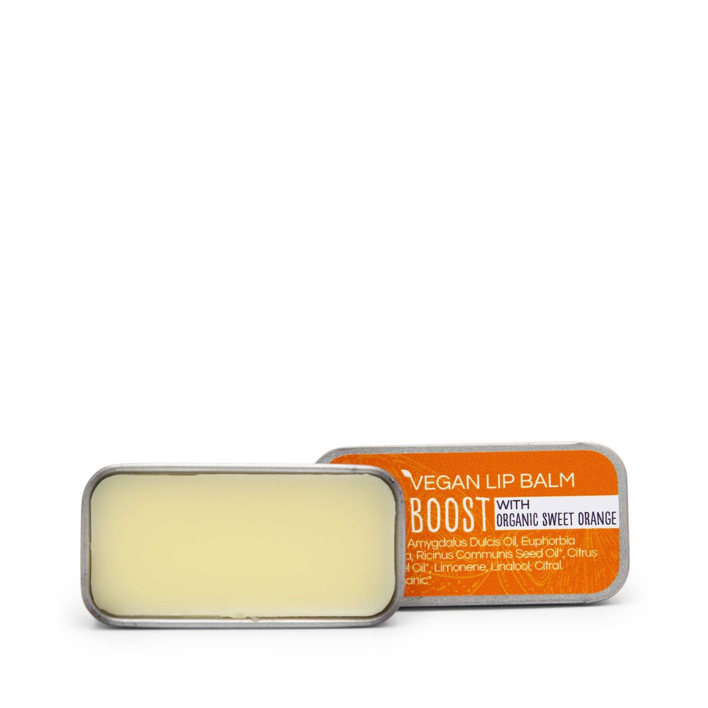 Load image into Gallery viewer, Ruth&amp;#39;s Palm Free Skincare Boost Vegan Lip Balm - with Organic Sweet Orange 7g - Ruth&amp;#39;s Palm Free
