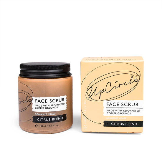 UpCircle Skincare Coffee Face Scrub - Citrus Blend for Dry Skin 100ml Jar - UpCircle Beauty