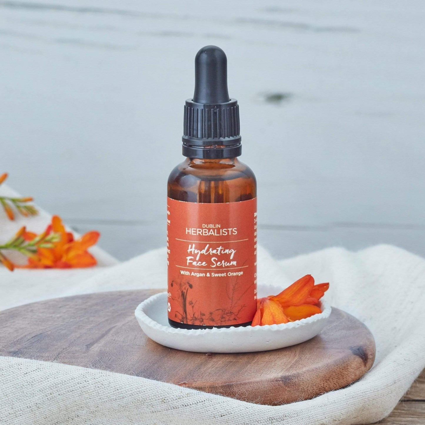 Load image into Gallery viewer, Dublin Herbalists Skincare Hydrating Face Serum with Argan Oil and Sweet Orange - 30ml - Dublin Herbalists
