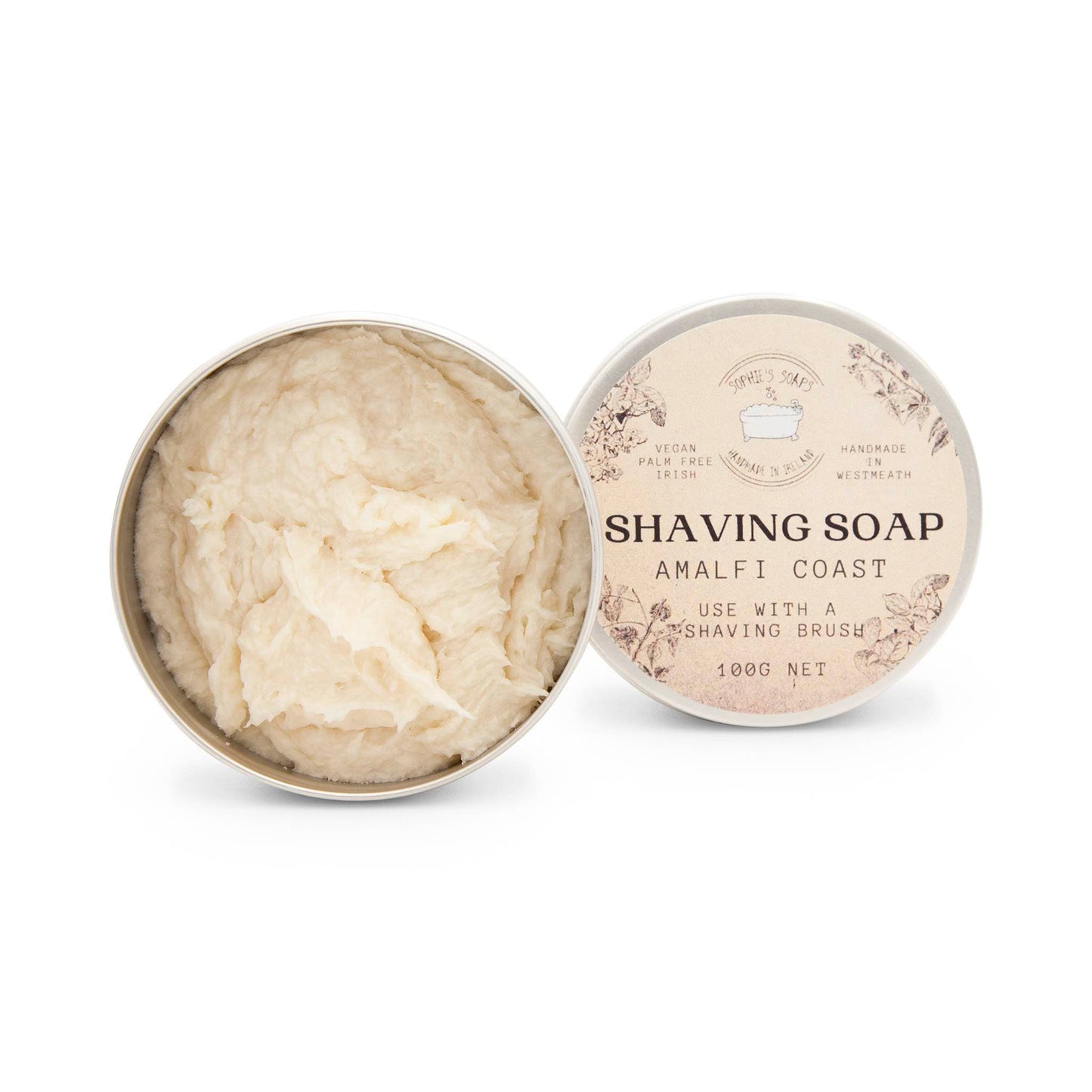 Sophie's Soaps Skincare Luxury Old Fashioned Soft Shaving Soap for Men & Women 100g - Sophie's Soaps