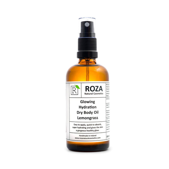Roza Natural Cosmetics Skincare Roza Glowing Hydration Dry Body Oil - Lemongrass