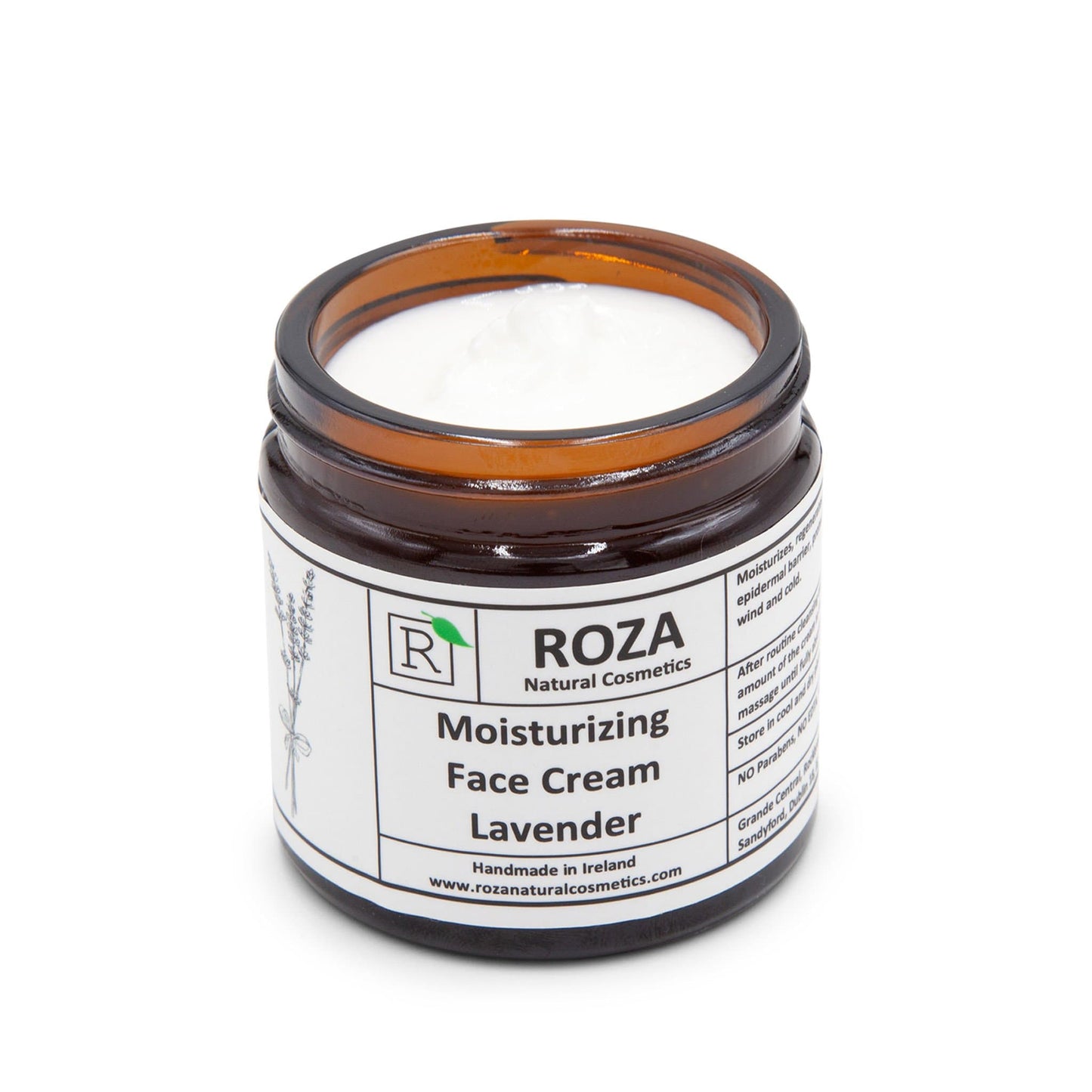 Roza Natural Cosmetics Skincare Roza Moisturising Face Cream Lavender 60ml