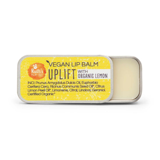 Ruth's Palm Free Skincare Uplift - Vegan - Organic Lemon Ruth's Palm Free Vegan Lip Balm - 7g