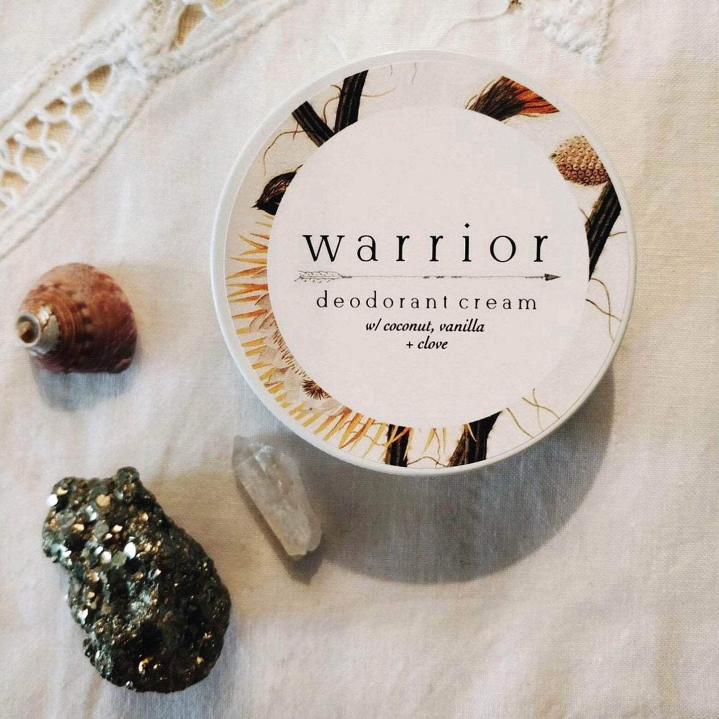 Warrior Botanicals Skincare Warrior Deodorant Cream - Coconut, Vanilla & Clove