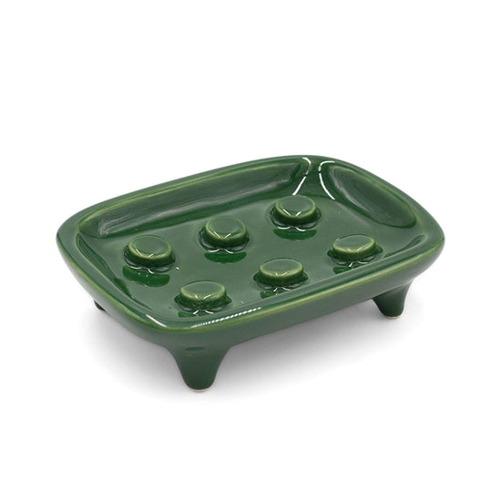 Haapa Ceramics Soap Dishes Bumps Ceramic Soap Dish - Forest Green - Haapa Ceramics