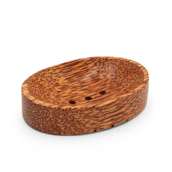 Kokonat Soap Dishes & Holders Coconut Wood Soap Dish - Oval