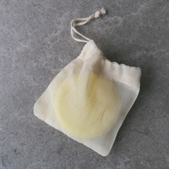 Faerly Soap Dishes & Holders Organic Cotton Small Soap Saver Pouch for Shampoo Bars